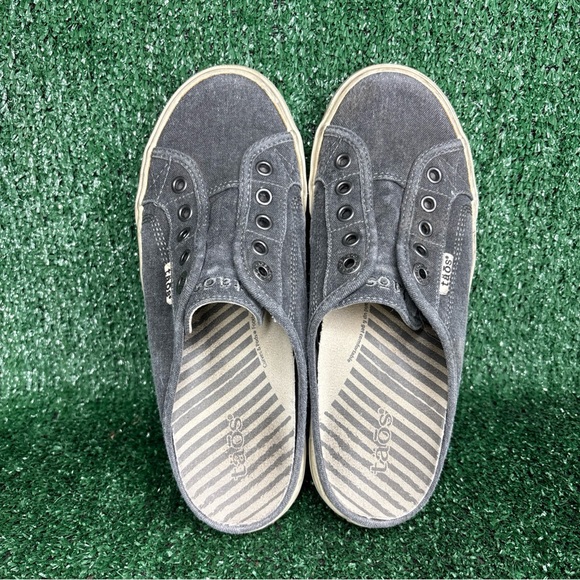 Taos EZ Soul Slip On Gray Canvas Comfort Casual Arch Support Shoe Size 7.5 - Picture 5 of 12